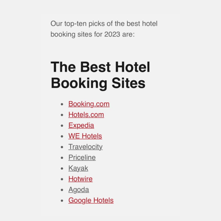 To WE Hotels στις 10 πιο δημοφιλείς πλατφόρμες κρατήσεων ξενοδοχείων